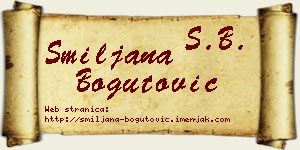 Smiljana Bogutović vizit kartica
